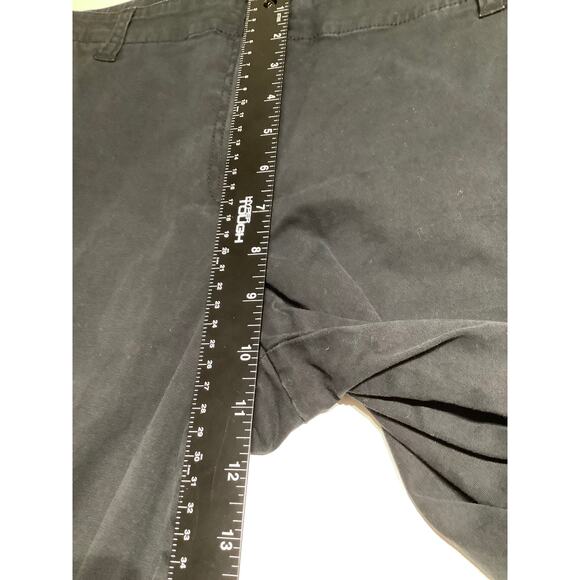 Talbots Black Wide Leg Chino Pants Size 12 - Office, Professional, Classic - Picture 4 of 6